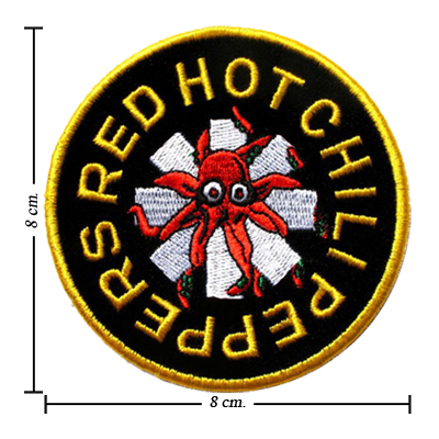 Red Hot Chili Peppers Embroidered Patch iron on Rock Music Band Appliqué DS194 