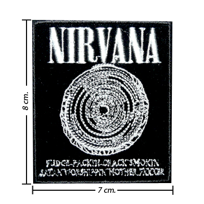 Nirvana Music Band Style 3 Embroidered Iron On Patch