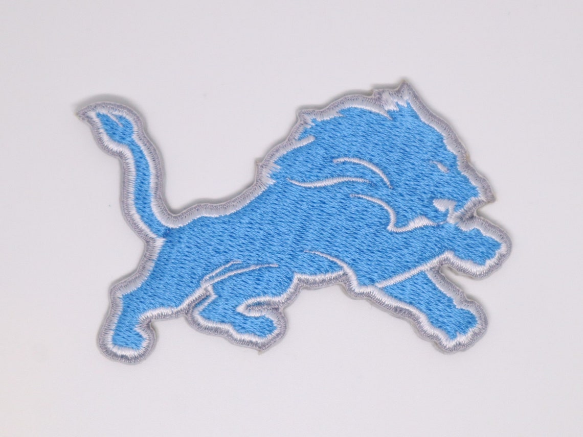 Detroit Lions 3.5 Helmet Iron On Embroidered Patch ~USA Seller~