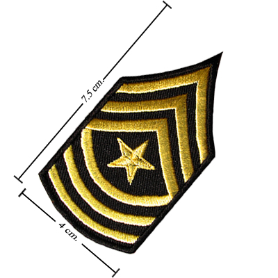 US Army Stripe Style-15 Embroidered Iron On Patch